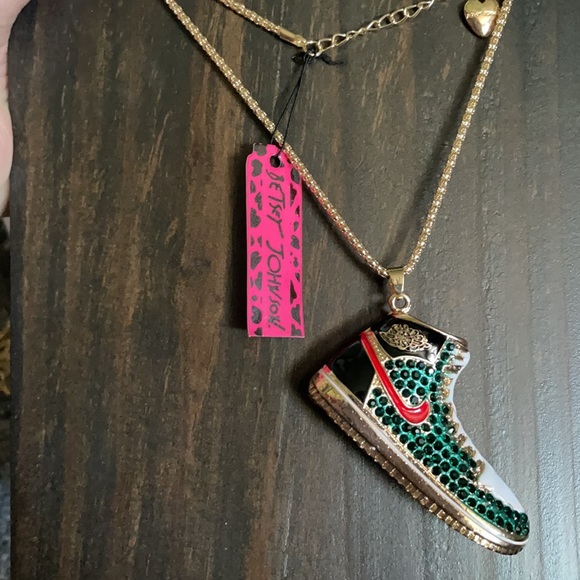 Betsey Johnson Nike Sneaker Necklace 